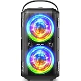 Bluetooth speaker, W-KING 80W portable wireless speaker box jukebox, powerful bass, powerful 105db sound, mixed color