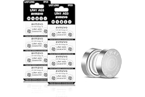 AVMZVO LR41 Lot de 16 Piles Bouton LR41 LR41 sans Mercure, 1,5 V, 392/SR41/192 【Garantie 3 Ans】 (LR41-16)