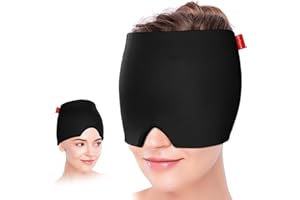 Comfytemp Maschera per Emicrania e mal di Testa, Neurocuffia Emicrania per Terapia del Caldo Freddo, Maschera di Raffreddamento per Emicrania, Seni Paranasali, Nervosismo, Ghiaccio Gel Riutilizzabile