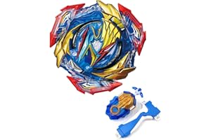 DESAMVAP Battling Tops Burst Pro Series Dynamite Ultimate Valkyrie Variable avec Lanceur et Grip Jeu de Combat Système de Couche DB Spin Droit, Jouets Cadeaux pour Enfants garçons