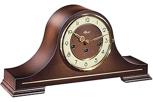 Watching Clocks Hermle Berwick Mechanical Mantel Clock in Walnut - 4x4 Westminster Chime