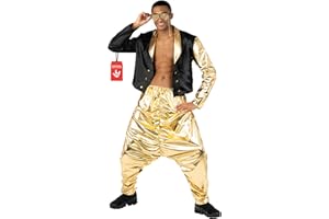 Morph Kostiumy z lat 90., fantazyjny kostium, złoty raper, kostium na Halloween dla mężczyzn