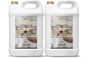 GiDeli Bioetanolo 2 x 5 l profumo di vaniglia 96,6% etanolo per camini interni ed esterni, senza fumo e fuliggine, da mais e barbabietola da zucchero