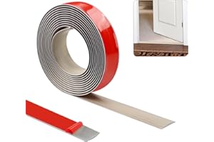 ZTVOWTO 5m×4cm Threshold Strip,Carpet Door Trim Stripstrips, Floor Transition Strips, Self Adhesive Floor Door Divider Strip, Flat Laminate Profile Flooring Edge Trim Strip(Grey Wood Grain)