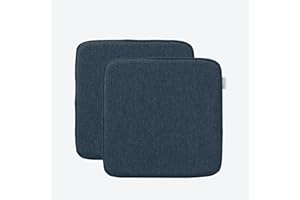 RACE LEAF 2er Set 40,5x40,5 cm Memory Foam Slow Rebound Sitzkissen Indoor Household Sitzkissen Wasserfeste Oberfläche und rutschfeste Unterseite Schwarz (Blau)