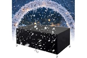 HNKDKJ Abdeckung Gartenmöbel Winterfest 145x95cm Schutzhülle Gartenmöbel Rechteckig überzug Gartenmöbel Abdeckung Gartentisch Schutzhülle für Loungemöbel Tisch und Stühle-Schwarz-145x95x80cm/LxWxH
