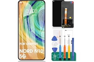 SRJTEK Per OnePlus Nord N10 5G Schermo LCD Nord N10 5G Sostituzione Dello Schermo BE2029 Display Touch Digitizer Assembly BE2025, BE2026, BE2028 Parti di Riparazione Kit (Nero Senza Telaio)