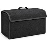 Romofy Oto Bagaj Organizer [Kalın Ke&ccedil;e] - Kapaklı Toparlayıcı Bagaj &Ccedil;antası - Araba Aksesuar Toparlayıcı, Ara&ccedil; Organizer - Al