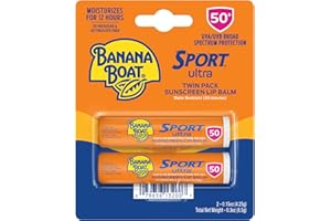 Banana Boat Protetor solar Sport Ultra Labial, FPS 50, pacote duplo