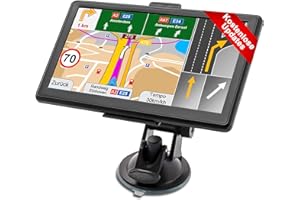 Jimtour GPS Navigationsgerät für Auto LKW 2024 LKW Navi Auto 7 Zoll LKW Navigation für Auto mit Europa UK 52 Karten, Lebenslang kostenloses Kartenupdate, Blitzerwarnung Spracheführung POI Fahrspur