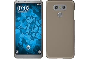 PhoneNatic Case kompatibel mit LG G6 - Hülle Gold gummiert Hard-case + 2 Schutzfolien