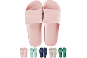 GURGER Claquettes Femme Homme Ete Chaussures de Piscine Douche Pantoufles Maison Chaussons Slide