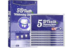 AMZFUK blanqueador dental, blanqueador dental profesional,blanqueador dental,14 tiras blanqueadoras dientes whitening strips Seguro para dientes para el café vino, tabaco y otras manchas