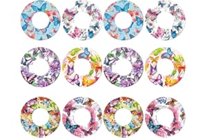 XUKZIMA 12 Pcs Sensor Covers for Libre 2, Waterproof Adhesive Patches Freestyle Butterfly Print Blood Sugar Monitor Patch Sweatproof Sensor Stickers Overpatch Compatible with Libre