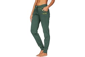 DOTIN Damen Jogginghose Sporthose High Waist Trainingshose Baumwolle Freizeithose Yoga Hose für Frauen