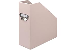 Rössler Papier 1318452581 - S.O.H.O. Carpeta para revistas DIN A4, con asa y etiqueta inscribible, 11,5 x 26 x 31,5 cm, Polvo, 1 unidad