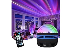 ABIN Northern Lights Galaxy Projection Lamp, LED Star Projector Night Light,Waves Nebulae Stars Lamp Projector,for Kids Adult Gifts Bedroom Decoration
