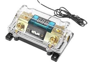 MACHSWON Automotive Fuse Holder Stereo Audio LED Display Digital Car Fuse Holder 300 Amp 0 2 4 AWG Gauge