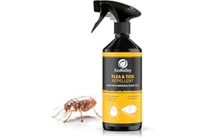 EcoValley Flea and Tick Repellent Spray for Humans - 500ml - Long-Lasting, Natural Protection for Clothing & Gear