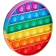 Konfulon Push Pop Bubble Sensory Decompression Toys, Autism Special Needs To Relieve Pressure Silicone Pressure Toys, Squeeze Sensory Toys, Circular, Konfulon, 001