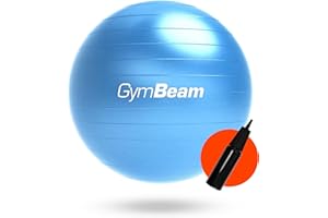 ‎GYMBEAM GymBeam Gymnastikball 85 cm - Inkl. Pumpe, verbessert Stabilität und Körperkontrolle, lindert Rückenschmerzen, geeignet für Kräftigungsübungen und Prävention von Rückenschmerzen, Sitzball