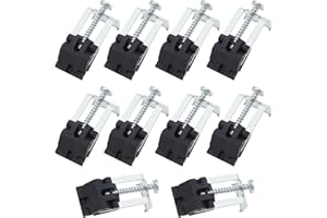 EMSea 10Pcs Undermount Sink Clips Kitchen Sink Clips Installation Repair Hardware Clips Fastener Support for Kitchen Bathroom Shower Room