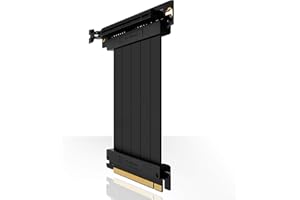 EZDIY-FAB [20cm PCIE 3.0 16x Extreme High Speed Riser Cable PCI Express Port GPU Extension Card-Right Angle Connector