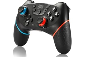 SPGOOD Wireless Controller für Switch, Wireless Pro Controller fürfür Switch/Switch 2/OLED/Lite, Turbo Funktion Einstellbarer Dual Vibration 6 Achsen Gyroskop Joystick