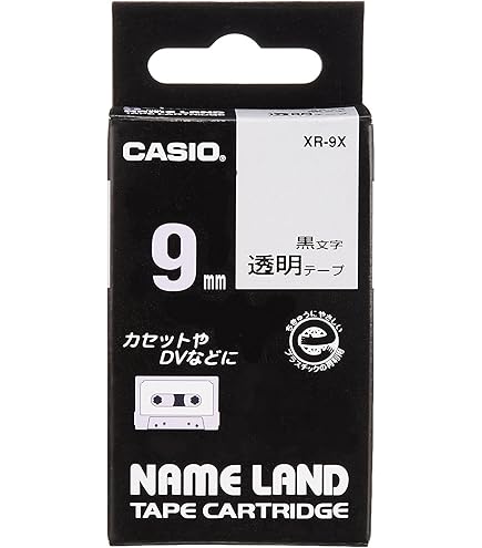 CASIO EZ-Label Printer XR-9GWE tape extra sterk zelfklevend 9 mm x 5,5