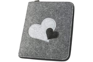 LUXDAG Mom's Organizer « Étoiles » avec fermeture éclair pour carnet de maternité et carnet de santé (couleur au choix) | Housse en feutre A5 comme couverture de carnet de santé et de maternité