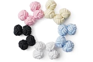 HONEY BEAR 5 paires bouton de manchette noeuds de soie pour homme/Femme chemise/Robes