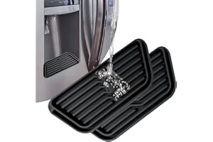 Les-Theresa 2 Vassoio Raccogligocce per Frigorifero, Vassoio Raccogligocce per Bar In Silicone Raccogligocce Frigorifero Riutilizzabile per L'acqua Del Frigorifero, Vassoio per L'acqua Del Frigorifero