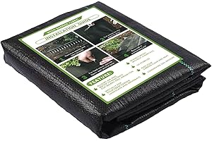 XVZ Telo Pacciamatura, 1 m x 5 m, 5 m², 90 g/m², permeabile all'Acqua, Resistente agli Strappi, Anti-Erbacce, Telo Anti Erbacce per Erbacce da Giardino, Orto