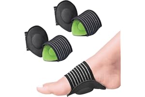 XENQITO 4Pcs Gel-Fußgewölbe Einlegesohlen, Fersensporn Einlagen Senkspreizfuß, Orthopädische Einlegesohlen bei Plantarfasziitis Schuhgewölbe Stützgel High-Heel-Einlagen, Plattfuß einlagen