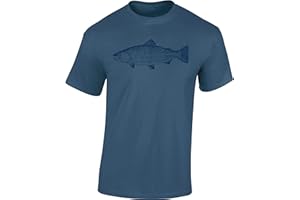 BADDERY Angel Tshirt dla mężczyzn: różne motywy - męski t-shirt wędkarski - prezent dla wędkarzy - odzież wędkarska - akcesoria wędkarskie