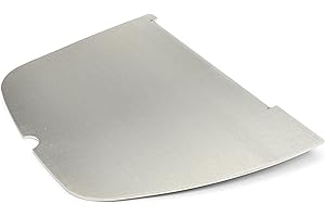 Grillrost.com Das Original Piastra Grill in Acciaio Inox | Plancha Adatto per Napoleon Travel Q - sostituisce la metà Sinistra della griglia - Extra Solido