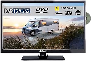Gelhard GTV2442III LED Fernseher 24 Zoll DVB/S/S2/T2/C, DVD, USB, 12V 230 Volt