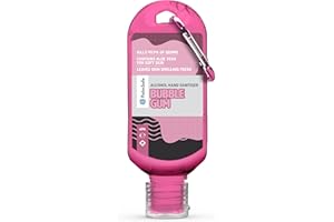 Palm Safe Bubble Gum 60ml Anti Bacterial Premium Hand Sanitiser Travel Size Refillable Clip Bottle Quick Drying Non Sticky Extra Moisturising Kills 99.9% of Viruses and Bacteria