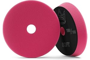 ‎SHINY FREAKS Royal Pads AIR Soft Polierpad (Ø 150mm) - Premium Polierschwamm für Exzenter & Rotations Poliermaschine - Auto polieren, Schleifen, wachsen, Wachs Klett Schwamm Pad | 1 STK.