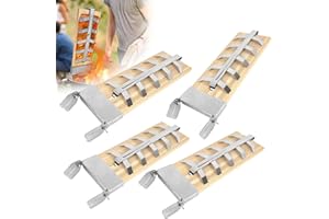 TRMLBE 4X Planche à Saumon Flammé en Hêtre Planches à Fumer avec Support pour Griller Planche en Bois de Cèdre 5 Niveaux réglable pour Brasero, Grill