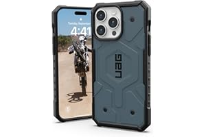 URBAN ARMOR GEAR UAG - Funda Compatible con iPhone 15 Pro MAX de 6.7 Pulgadas, Pathfinder Cloud Blue Imán Integrado Compatible con MagSafe Carga, Resistente Cubierta Protectora de Grado Militar a