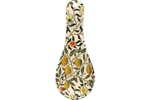The Leonardo Collection Fruits Spoon Rest by William Morris | Elegant Ceramic Spoon Rest with Iconic Fruits Design | Perfect for Cooking or Kitchen Display | Timeless and Functional