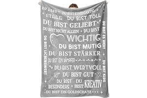 Aellowet Geschenke für Freundin, Personalisierte Decke Geschenk Freundin Weihnachten, Geschenke für Frauen Beste Freundin Kollegen Schwester Mama zum Weihnachten Geburtstag