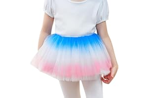 Bezioner Tutu Fille Gradient Tutu Danse Classique Fille 4 Couches Jupe Tutu Princesse Costume