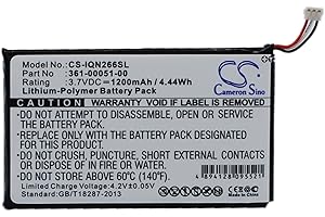 TECHTEK TCTK akkus Kompatibel mit [Garmin] Nuvi 2460LMT, Nuvi 2595LM, Nuvi 2595LMT, Nuvi 2660LMT, Nuvi 2669LMT Ersetzt 361-00051-00, für 361-00051-01, für 361-00051-12