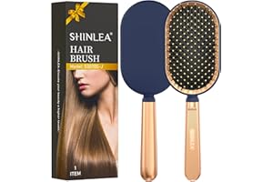 SHINLEA Spazzola per capelli a cuscino, spazzola per capelli bagnati/asciutti, lisciante, massaggiante per il cuoio capelluto, per uomini, donne e bambini, riduce i grovigli e la rottura dei capelli