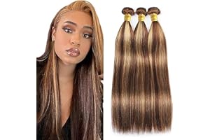 AiPliantfis Straight Hair Bundles Human Hair Extensiones De Cabello 100% Unprocessed Virgin Brazilian Remy Hair Extensiones Pelo Tejido Cabello 3 Bundles for Woman 18 20 22 Inch