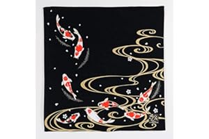 TKONE Nishikigoi Furoshiki, 48,3 x 48,3 cm, Japanische Traditionelle Verpackung, Geburtstag, Geschenk