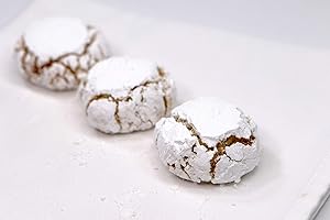 MLLE A MARRAKECH - BOITE 250g MACARON AMANDE (GHRIBAS) - ENVIRON 26 PIECES - PATISSERIE MAROCAINE FRAICHE EN PROVENANCE DIRECTE DU MAROC - LONGUE CONSERVATION - SANS GLUTEN