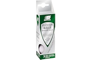 ‎SUNFLEX Sunflex Tischtennis Flüsterball 40+ | Schaumgummiball mit super Rebound - sehr Windstabil | Für leises Tischtennis Spielen | langsamer Tischtennisball